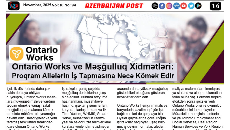 Ontario Works ve Məşğulluq Xidmətləri: Proqram Ailələrin İş Tapmasına Necə Kömək Edir