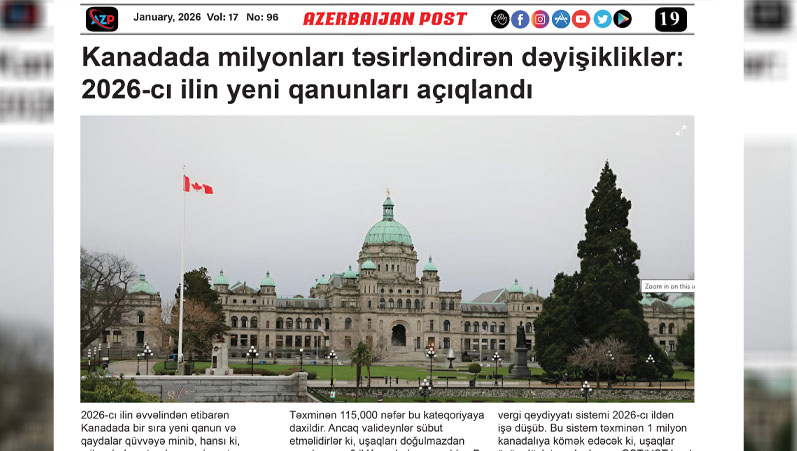 Kanadada milyonları təsirləndirən dəyişikliklər: 2026-cı ilin yeni qanunları açıqlandı